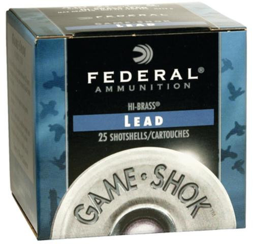 Federal Game Shok High Brass Lead 410 Ga, 3", 1-1/16oz, 5 Shot, 25rd/Box