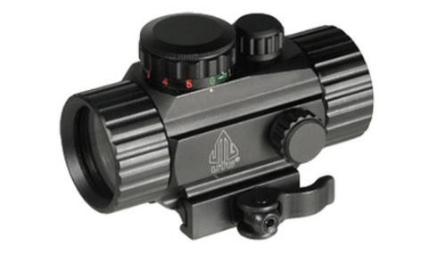 UTG Instant Target Aiming Sight, 3.8", 38mm, Black, Red/Green Circle Dot, Integral QD Mount