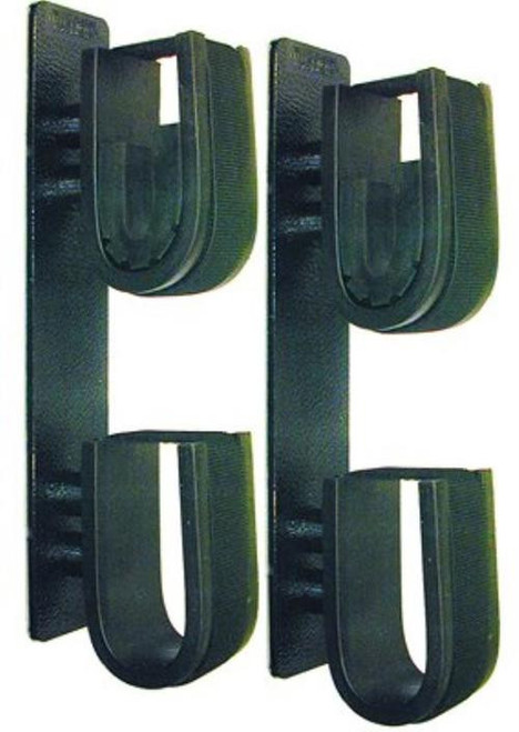 Rugged Gear Dual Lock Gun Holder Black Metal 2 Pack