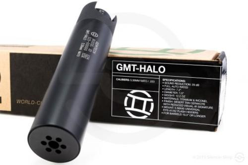 Gemtech Halo Suppressor, 5.56, Black, Titanium Silencer, 5.56mm
