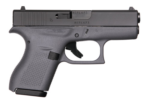 Glock G42 Lipsey's Exclusive 380 ACP, 3.25" Barrel, Gray Frame, Black Slide, 6rd Glock G42 Lipsey's Exclusive 380 ACP, 3.25" Barrel, Gray Frame, Black Slide, 6rd
