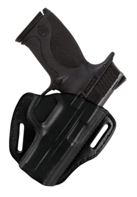 Bianchi 58 P.I. Holster For Semiautomatics And Small Frame Revolvers Plain Black, Right Hand