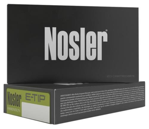 Nosler E-Tip Ammunition .270 Winchester E-Tip, 130gr, 20rd Box