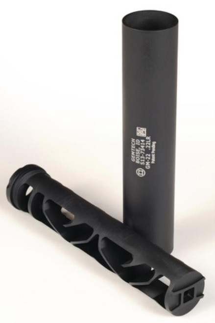 Gemtech Gm-22 Rimfire Suppressor .22Lr/.22Wmr/.17Hmr 5" 1/2-28 Tpi