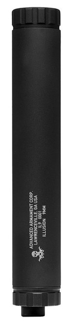 Advanced Armament ILLUSION 9 Silencer, Eccentric design - for use with factory sights, 1/2x28, 9mm