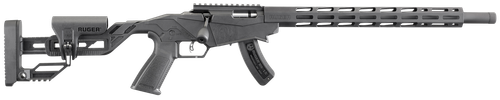 Ruger Precision Rimfire 22LR, 18" Threaded Barrel, Black, M-Lok Handguard, 15rd