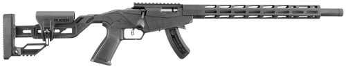 Ruger Precision Rimfire 22LR, 18" Threaded Barrel, Black, M-Lok Handguard, 15rd