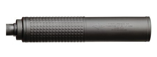 YHM Stainless Q.D. Phantom LT .30 Caliber Suppressor With Muzzle Brake Mount 7.625 Inches Matte Black 1/2-28 TPI - All NFA Rules Apply