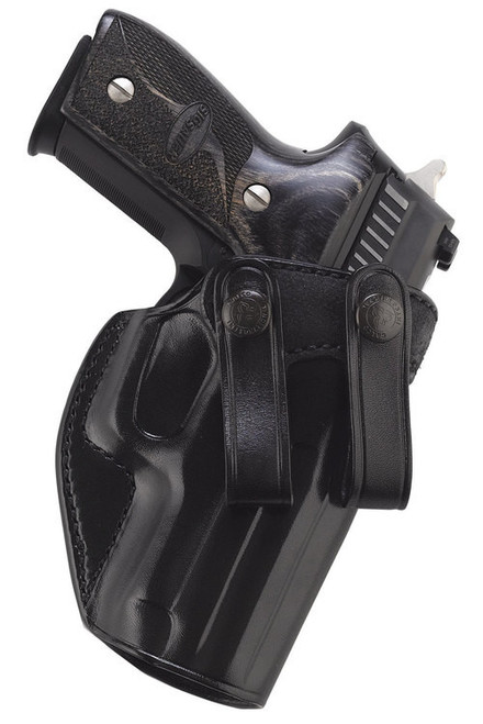 Galco Summer Comfort Inside Waistband Holster, Fits Sig P250 Compact 9/40, P320C 9/40, Right Hand, Black Leather