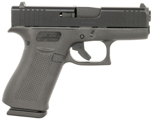 Glock G43X Slim 9mm, 3.41" Barrel, Black, Fixed Sights, 10rd
