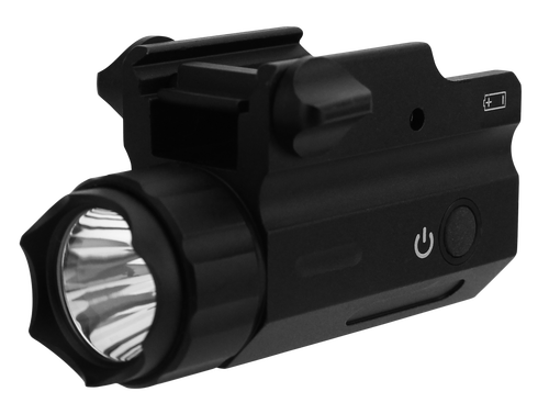 TacFire Tactical Clear Handgun Light, 360 Lumens, Black Aluminum