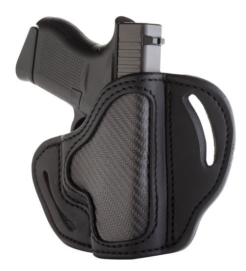 1791 Belt Holster Carbon Fiber Black, Leather, 1911 3", Bersa Thunder 380,Glock 42,43,43x,Kahr CW45,K9,Kimber Micro 380,Micro 9,Ultra Carry, Ruger LC9,SR22,SR1911,Sig P238, P365, Ultra Nitron / Walther PPK, etc, RH