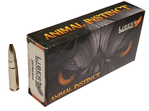 Liberty Ammunition Animal Instinct 300 AAC Blackout/Whisper (7.62x35mm) 96gr 20rd Box