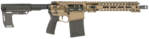 POF Revolution DI Pistol 308 Win, 12.5" Barrel, Dictator Gas Block, 11.5" Renegade Rail, MFT Blade Stabilizer, Cerakote Burnt Bronze