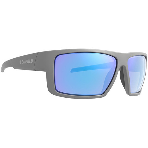 Leupold Switchback Polycarbonate Blue Mirror Lens Matte Gray Polyamide Wraparound Frame Includes Carrying Case, Bag, & Lens Cloth