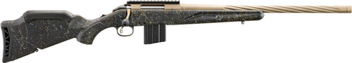 Ruger American Gen II Prairie 22 ARC, 20" Threaded Bull Barrel, Smoke Bronze/Black Splatter, 10rd