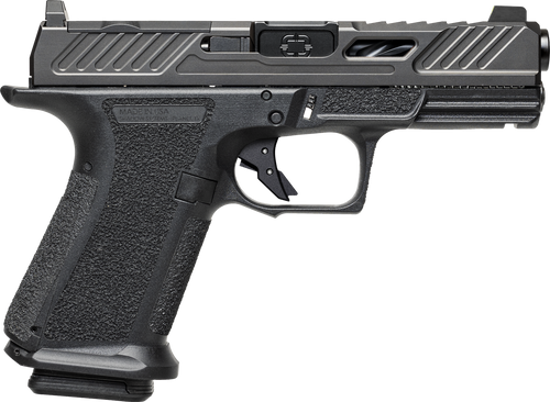 Shadow Systems MR920 Elite Calif 9mm, 4" Black Spiral Fluted Barrel, Unthreaded, Nitride Finish Elite Slide, Black, Optics Ready, Tritium Front, 2x10rd mags, California Compliant
