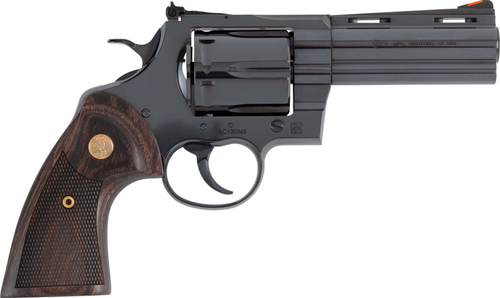Colt Anaconda 44 Mag, 4" Barrel, Blued Frame, Target Walnut Grips, 6rd