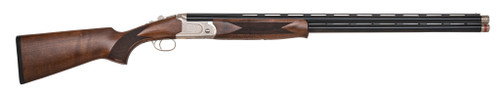 Mossberg Gold Reserve 12 Ga Break Open 3" 2rd 30" Blue Polished Vent Rib Barrel, Polished Silver Gold Inlay Receiver, Fixed Satin Black Walnut Stock, 5 Ext Sport Set Chokes