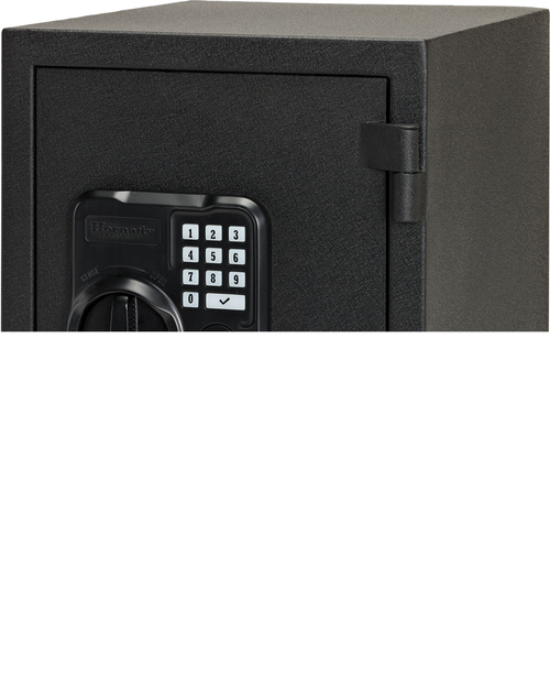 Hornady Fireproof Safe Keypad/Key Entry Black Powder Coat Black Steel Holds 2 Handguns 12" x 15" x 16.50" Fireproof- Yes