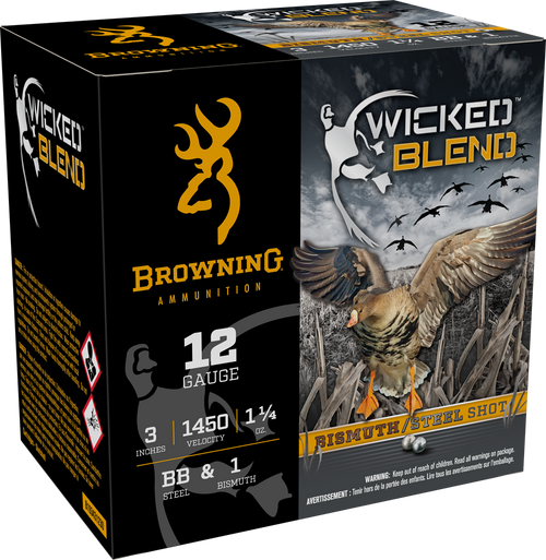 Browning 12G 3" 1-1/4 OZ BB&1BI 25rd Box