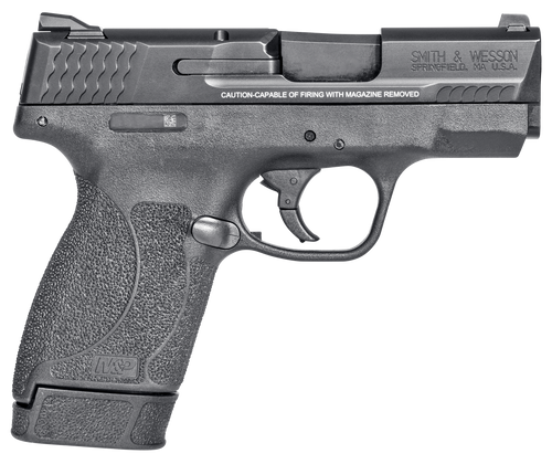 Smith & Wesson Shield M2.0, Compact Slim, 45ACP, 3.3" Barrel, Armornite Finish, Black, White Dot Front and 2 White Dot Rear Sights, Manual Safety, 7rd, 1 Magazine