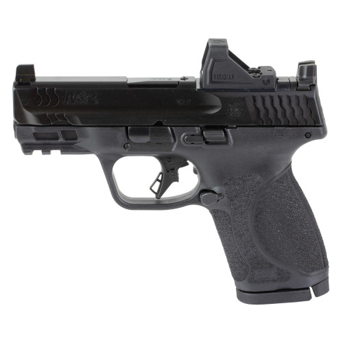 Smith & Wesson M&P M2.0 Compact, Optics Package, 9mm, 3.6" Barrel, Black, Optic Height Sights, Optics Ready, Flat Face Trigger, 15rd, Case