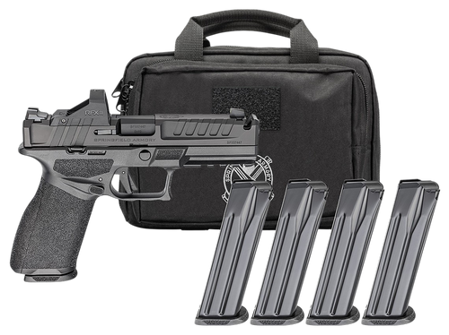 Springfield Echelon Comp Optic & Gear Pac 9mm 4.50" Ported Barrel, Optic Ready, Viridian RFX-11 Green Dot Optic, 20 Rd