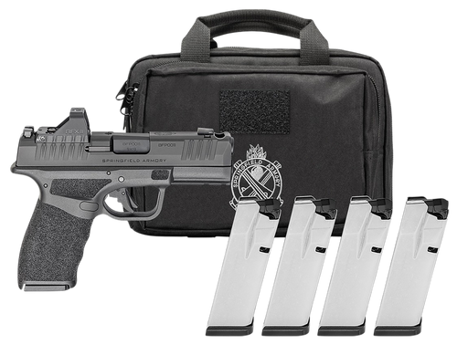 Springfield Hellcat Pro Comp OSP Gear Pac 9mm 3.70" Barrel W/Compensator/Optic Ready/Serrated Slide, Viridian RFX-11 Green Dot, 17 Rd