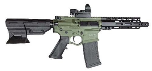 ATI Omni Hybrid AR15 Pistol Optic Package Battlefield Green HGA 5.56/223 7.5" Barrel, 7" MLok Fore End, Duo Red Dot Sight 30R