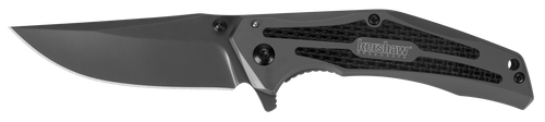 Kershaw DuoJet 3.25" Folding Clip Point Plain Gray TiCN 8Cr13MoV SS Blade Gray TiCN Stainless Steel Handle Includes Pocket Clip