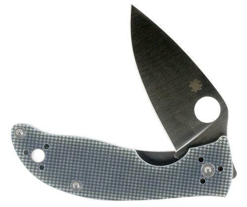 Spyderco Polestar 3.30" Folding Drop Point Plain CTS BD1 SS Blade Gray G10 Handle Includes Pocket Clip