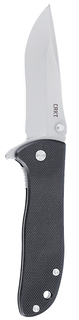 CRKT Drifter Folding Knife, 2.88" Stonewashed D2 Drop Point Blade, Black G10 Handle, Liner Lock