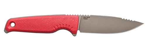 S.O.G Altair FX 3.40" Fixed Clip Point Plain Satin TiCN Cryo CPM 154 SS Blade, Canyon Red Green Handle, Includes Sheath