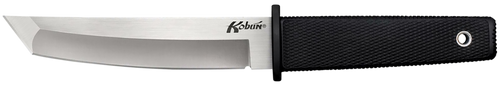 Cold Steel Kobun 5.50" Fixed Tanto Plain AUS-8A SS Blade/Black Deep Checkered Kray-Ex Handle Includes Belt Clip/Sheath