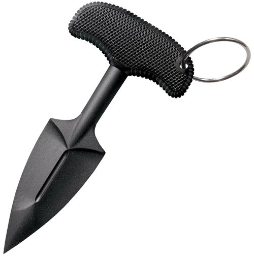 Cold Steel FGX Push Blade II 2.25" Fixed Spear Point Plain Griv-ex Blade Black Kray-Ex Handle