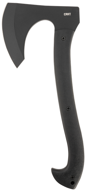 CRKT Skeggox Axe, 4.83" Black Powder Coated SK-5 Bearded Blade, GRN Handle, 12.94" Long