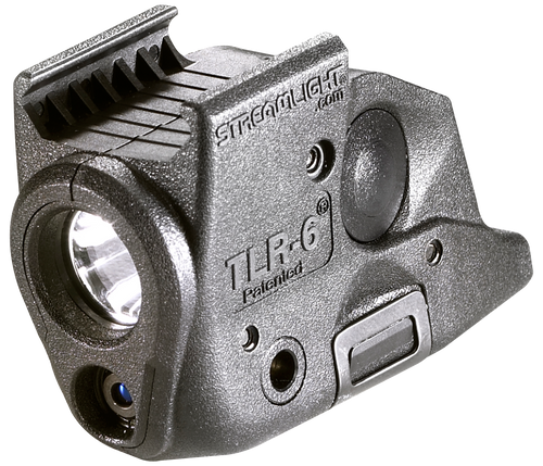 Streamlight TLR-6, Tac Light laser, Springfield XD With Rail, White LED and Red Laser, 100 Lumens, Includes 2 CR 1/3N Lithium Batteries, Black