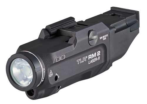 Streamlight TLR RM 2 Weapon Light Laser For Rifle 1000 Lumens Output White LED Light Red Laser 200 Meters Beam Rail Grip Clamp Mount Black Anodized Aluminum