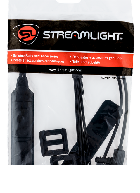 Streamlight TLR-Dual Remote Switch, Black, Works with TLR-1 and TLR-2 Series Weapon Lights, Includes Dual Remote Pressure Switch, Mounting Clips, Adhesive Pad, and Cable Ties