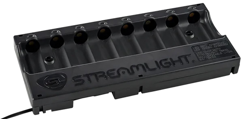 Streamlight 8-Unit Bank Charger Black SL-59/CR123A Battery 12V DC