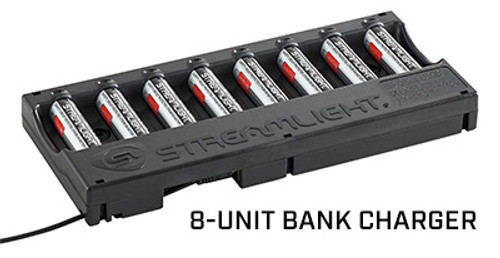 Streamlight 8-Unit 18650 Battery Bank Charger - 120V/100V AC