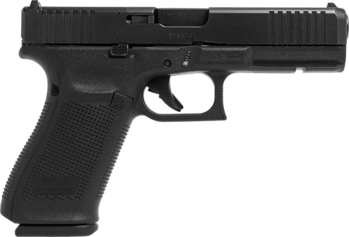 GLOCK 21V, V Series M.O.S. Full Size, 45ACP, 4.61" Barrel, nDLC Finish, Black, Fixed Sights, Optics Ready, 13rd, 3 mags