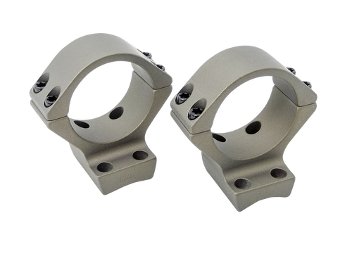 Talley Smoked Bronze Cerakote Aluminum 30mm Tube Compatible Browning X-Bolt High Rings 1 Pair