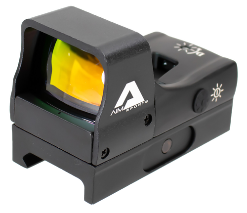Aim Sports Reflex Compact Matte Black 1x27mm 3.5 MOA Illuminated Red Dot Reticle