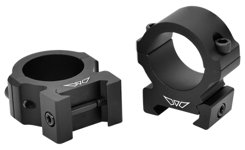 Warne Scope Mounts Vapor Horizontal, 1", Medium Rings, Matte Finish, Black, Fits Picatinny