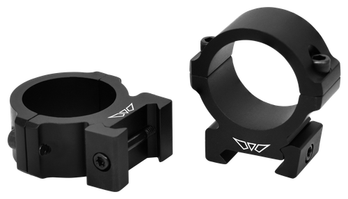 Warne Scope Mounts Vapor Horizontal, 30mm, Medium Rings, Matte Finish, Black, Fits Picatinny