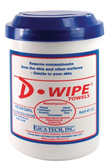 D-Wipe Disposable Towels 150 Per Container 8 Per Case