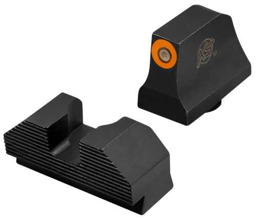 XS Sights Minimalist Night Sight Set Orange Tritium Front/ Black Oxide Frame/ Compatible Glock