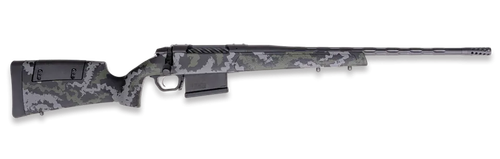 Weatherby 307 Range XP2 300 Winchester Magnum, 24" Threaded Barrel, 1/2X28 Thread Pitch, Cerakote Finish, Graphite Black, Green/Gray Sponge Pattern Polymer Stock, 5rd, Includes 2" Muzzle Brake